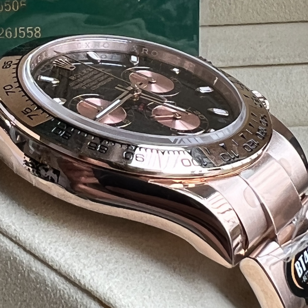 Rolex A貨 男款 Daytona 咖啡面玫瑰金計時腕錶 個性時尚款| 10 Rolex A貨 男款 Daytona 咖啡面玫瑰金計時腕錶 個性時尚款