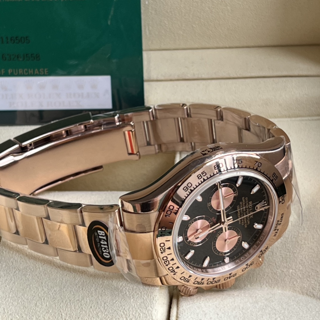 Rolex A貨 男款 Daytona 咖啡面玫瑰金計時腕錶 個性時尚款| 9 Rolex A貨 男款 Daytona 咖啡面玫瑰金計時腕錶 個性時尚款