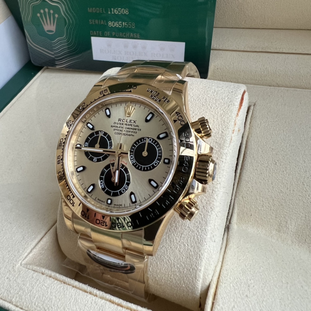 Rolex 高仿 男款 Daytona 白面玫瑰金三眼計時腕錶 高端質感款| 13 Rolex 高仿 男款 Daytona 白面玫瑰金三眼計時腕錶 高端質感款