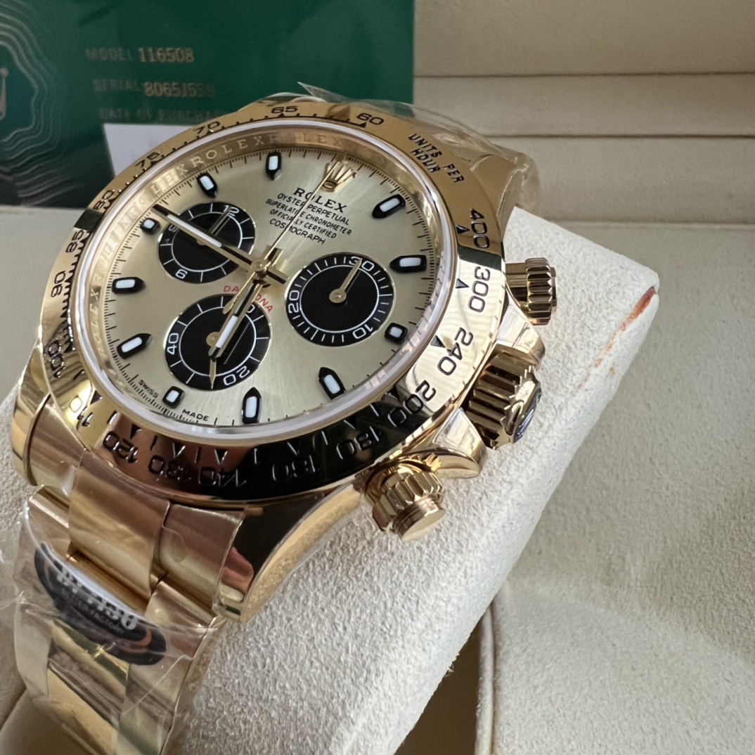 Rolex 高仿 男款 Daytona 白面玫瑰金三眼計時腕錶 高端質感款| 10 Rolex 高仿 男款 Daytona 白面玫瑰金三眼計時腕錶 高端質感款