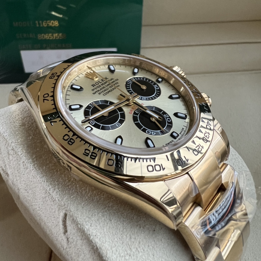 Rolex 高仿 男款 Daytona 白面玫瑰金三眼計時腕錶 高端質感款| 9 Rolex 高仿 男款 Daytona 白面玫瑰金三眼計時腕錶 高端質感款