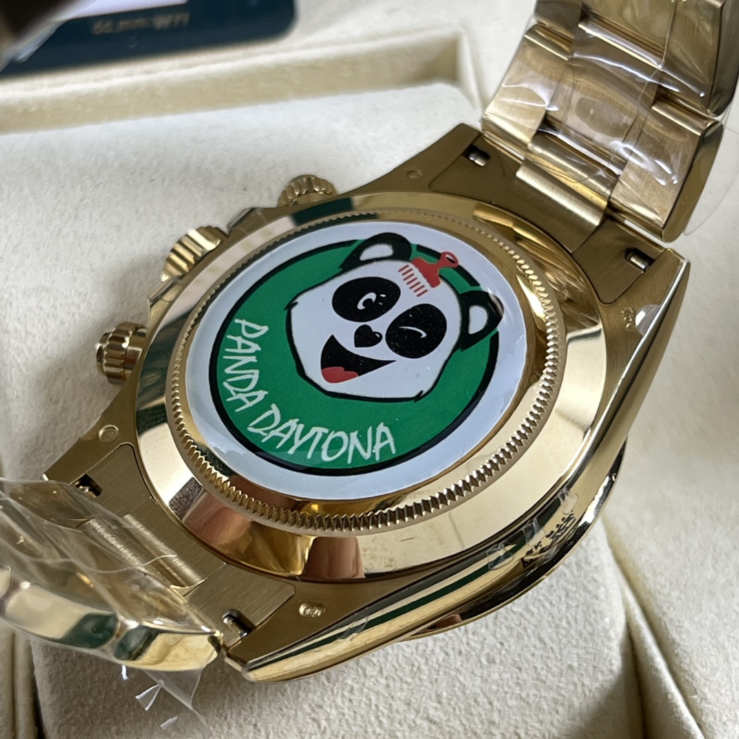 Rolex A貨 男款 Daytona 黑面鑽刻金殼計時腕錶 奢華高端款| 8 Rolex A貨 男款 Daytona 黑面鑽刻金殼計時腕錶 奢華高端款