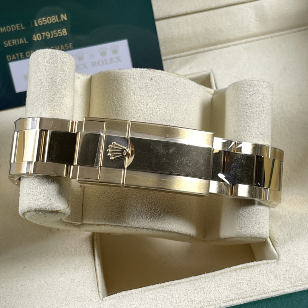 Rolex A貨 男款 Daytona 黑面鑽刻金殼計時腕錶 奢華高端款| 7 Rolex A貨 男款 Daytona 黑面鑽刻金殼計時腕錶 奢華高端款