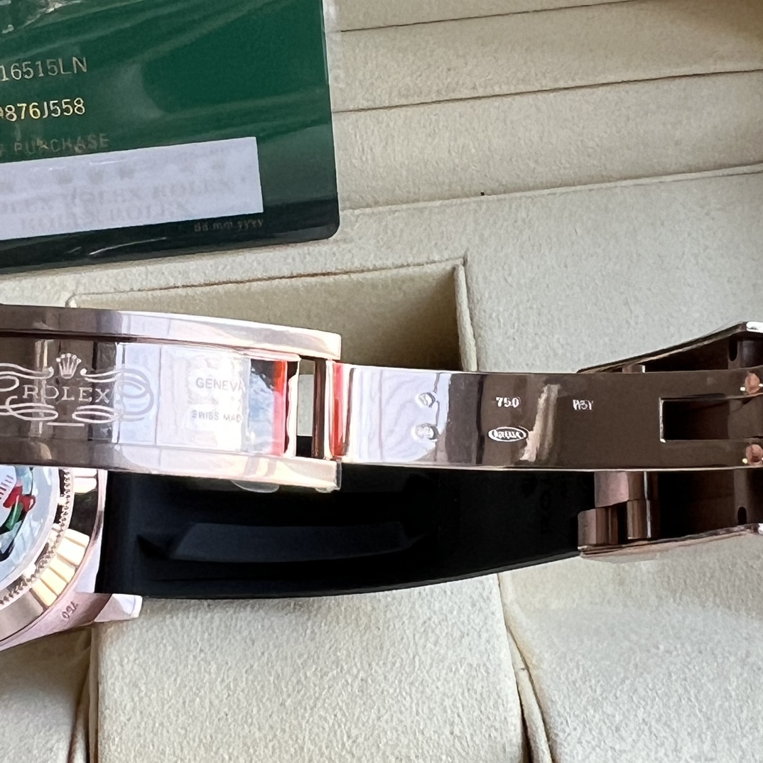 Rolex 原單 男款 Daytona 粉面玫瑰金橡膠帶計時腕錶 潮流質感款| 7 Rolex 原單 男款 Daytona 粉面玫瑰金橡膠帶計時腕錶 潮流質感款