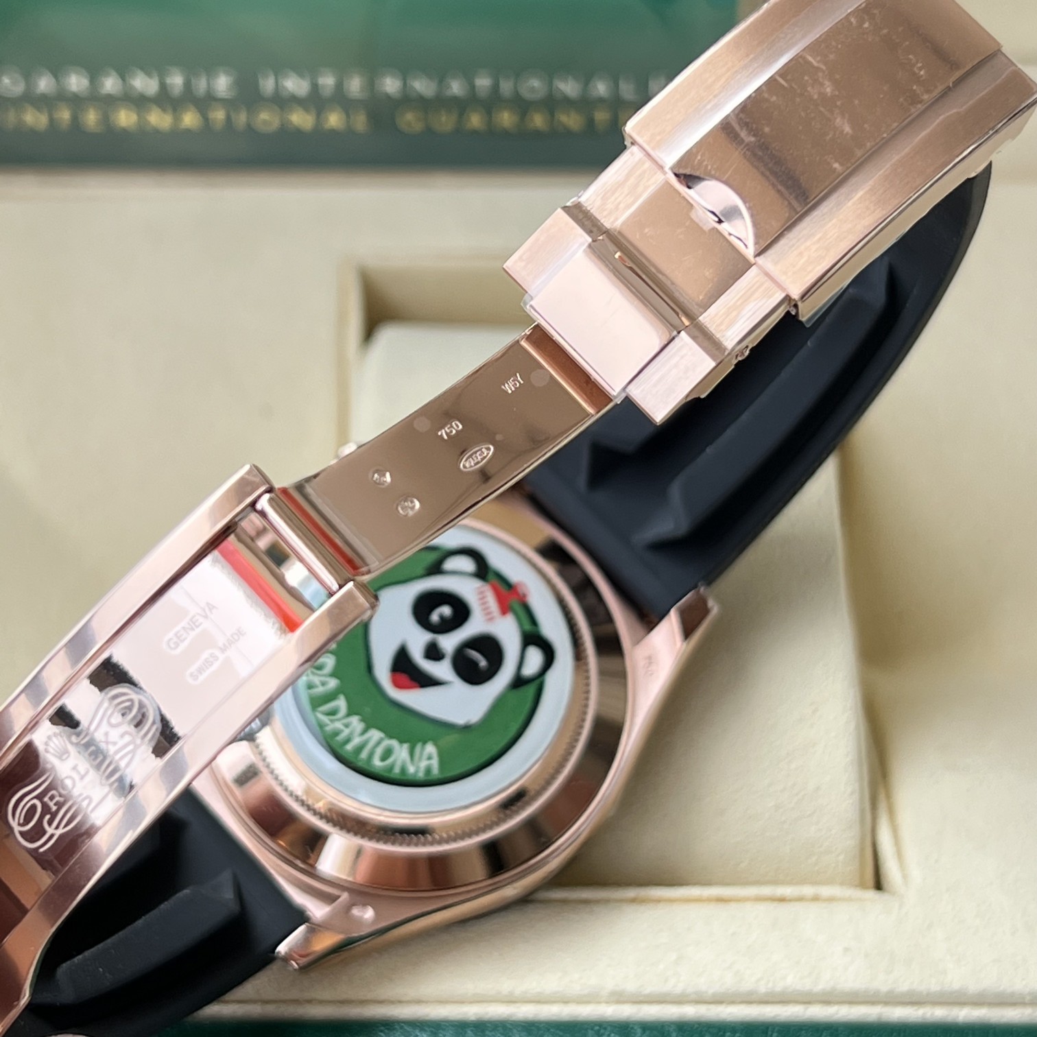 Rolex A貨 男款 Daytona 粉面黑圈橡膠帶計時腕錶 個性潮流款| 7 Rolex A貨 男款 Daytona 粉面黑圈橡膠帶計時腕錶 個性潮流款