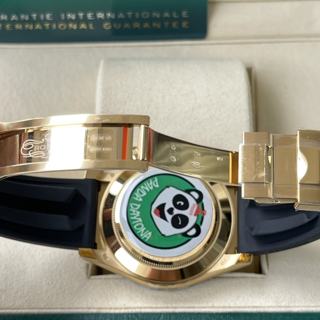 Rolex 一比一 男款 Daytona 香檳面橡膠帶計時腕錶 經典奢華款| 9 Rolex 一比一 男款 Daytona 香檳面橡膠帶計時腕錶 經典奢華款