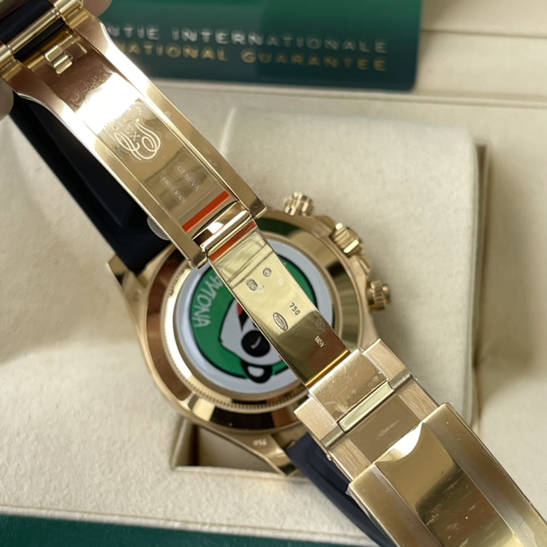 Rolex 一比一 男款 Daytona 香檳面橡膠帶計時腕錶 經典奢華款| 8 Rolex 一比一 男款 Daytona 香檳面橡膠帶計時腕錶 經典奢華款