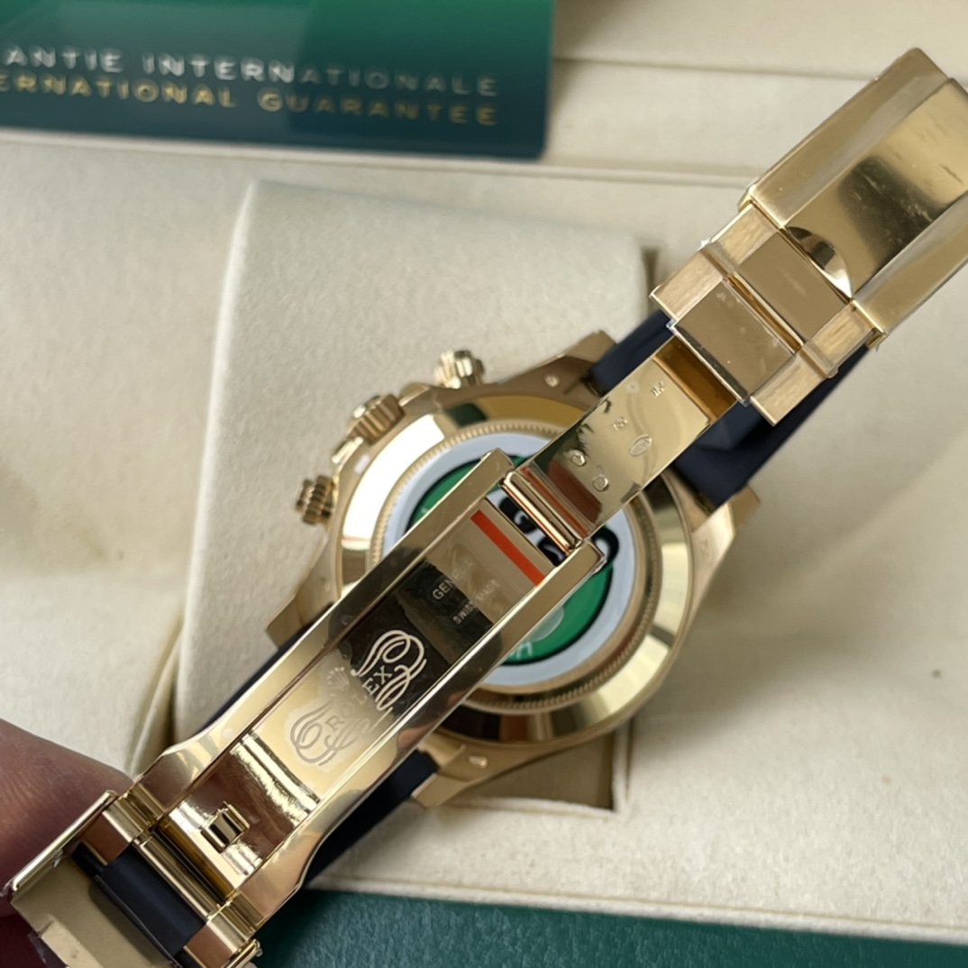 Rolex 一比一 男款 Daytona 香檳面橡膠帶計時腕錶 經典奢華款| 7 Rolex 一比一 男款 Daytona 香檳面橡膠帶計時腕錶 經典奢華款