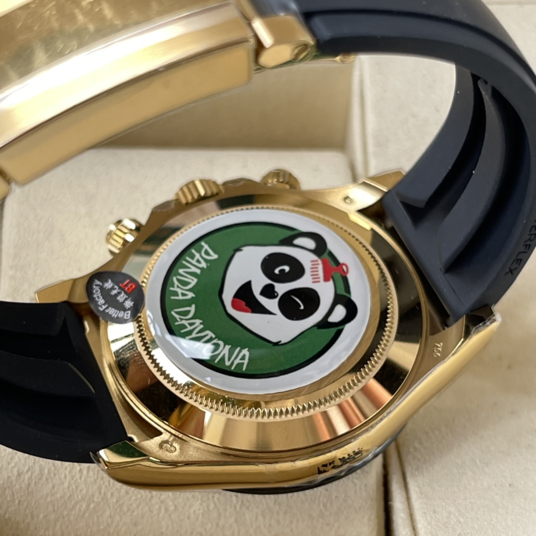 Rolex A貨 男款 Daytona 黑金面橡膠帶計時腕錶 奢華運動風| 9 Rolex A貨 男款 Daytona 黑金面橡膠帶計時腕錶 奢華運動風