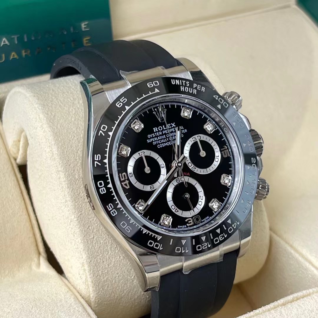 Rolex 一比一 男款 Daytona 熊貓面橡膠帶計時腕錶 經典潮流款| 13 Rolex 一比一 男款 Daytona 熊貓面橡膠帶計時腕錶 經典潮流款