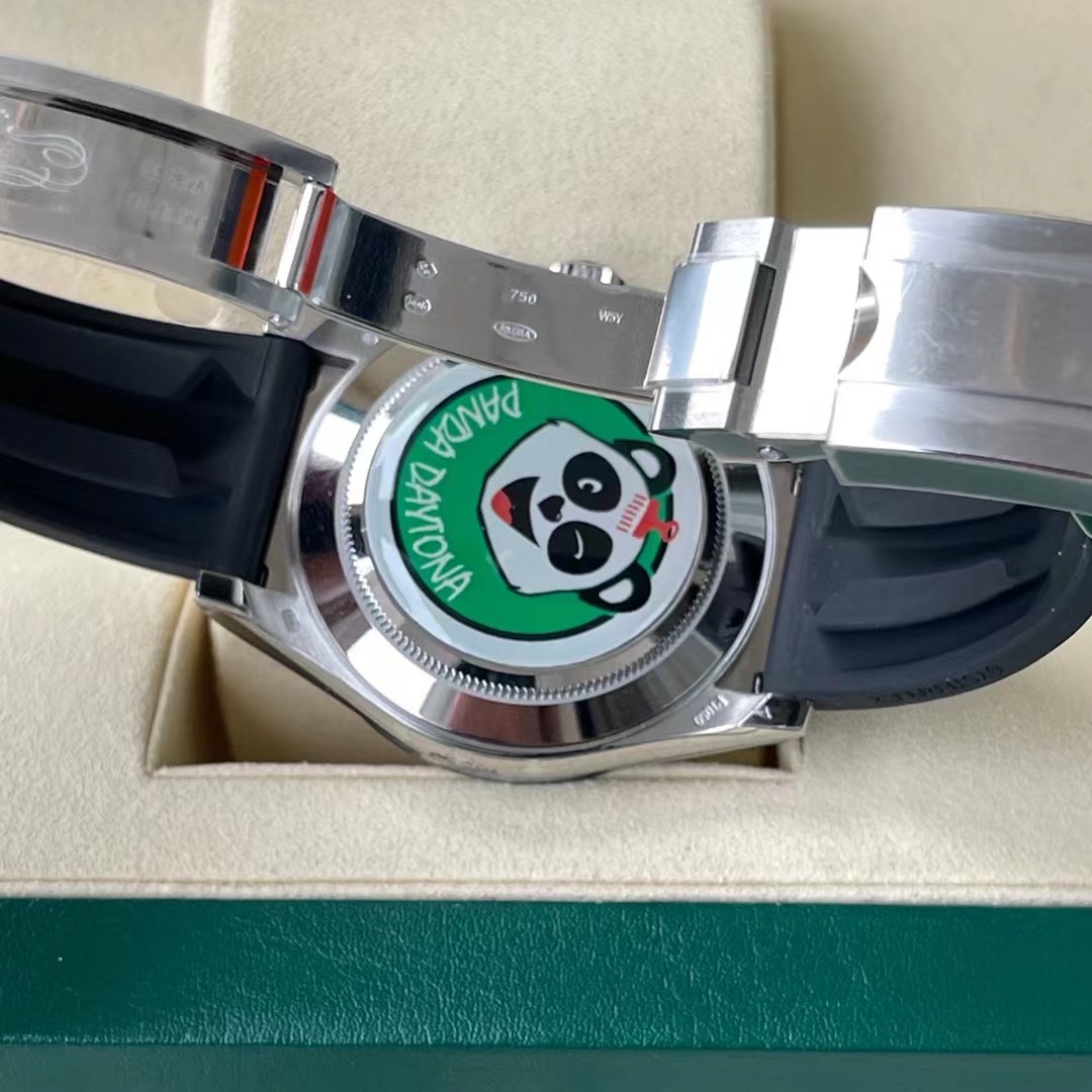 Rolex 一比一 男款 Daytona 熊貓面橡膠帶計時腕錶 經典潮流款| 8 Rolex 一比一 男款 Daytona 熊貓面橡膠帶計時腕錶 經典潮流款