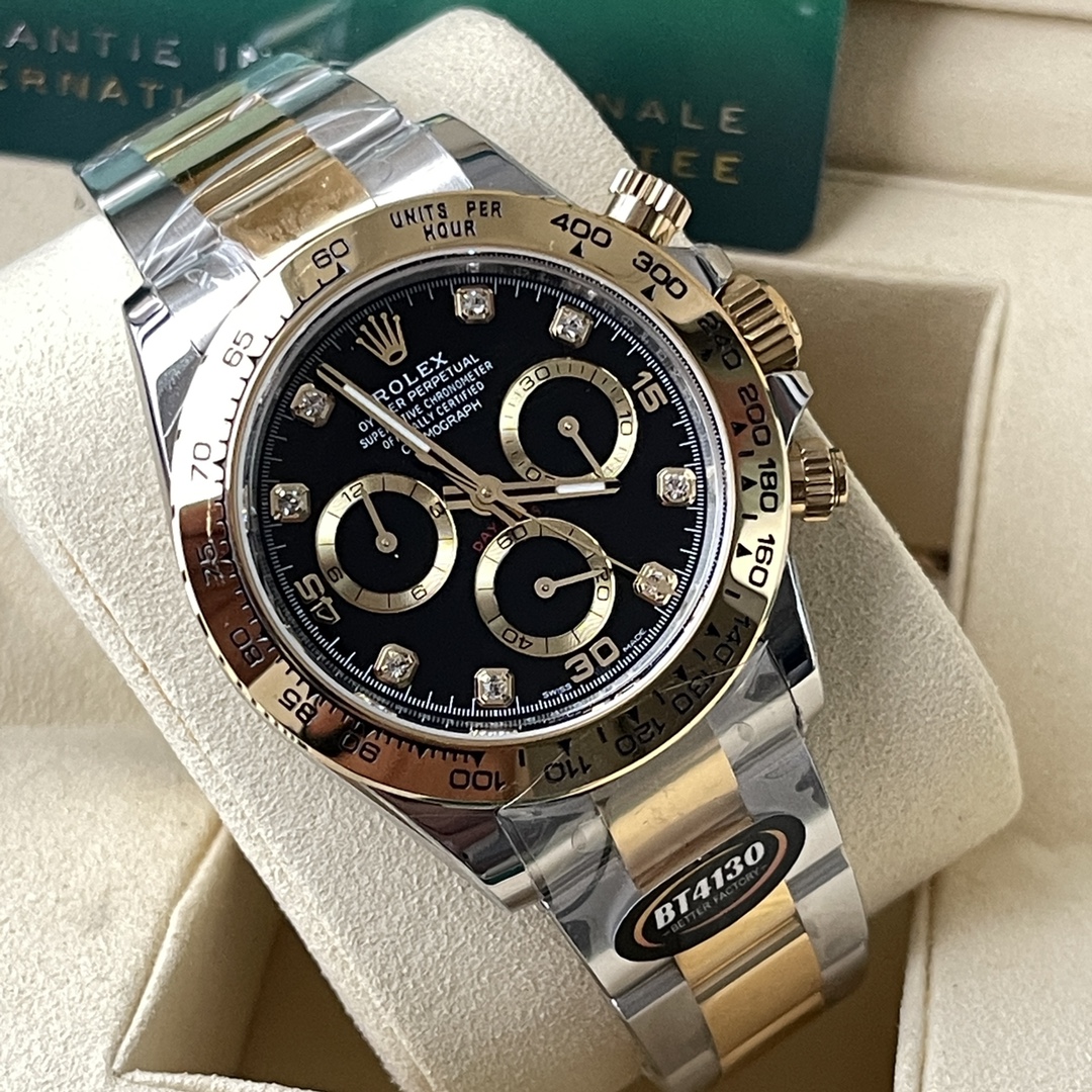 Rolex A貨 男款 Daytona 黑面鋼殼橡膠帶計時腕錶 經典百搭款| 10 Rolex A貨 男款 Daytona 黑面鋼殼橡膠帶計時腕錶 經典百搭款