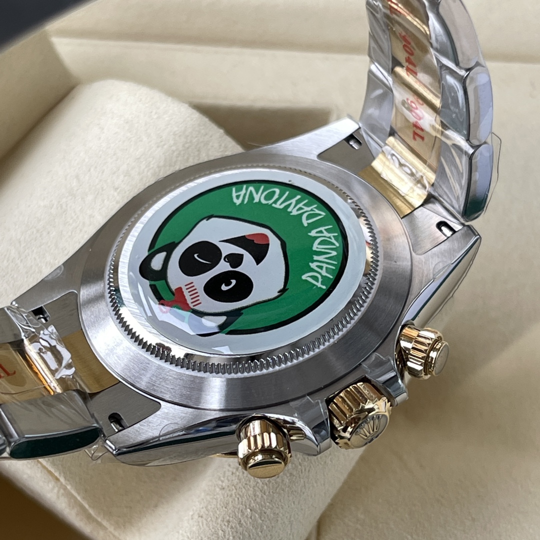 Rolex 高仿 男款 Daytona 黑面金鋼帶計時腕錶 經典商務奢華款| 8 Rolex 高仿 男款 Daytona 黑面金鋼帶計時腕錶 經典商務奢華款