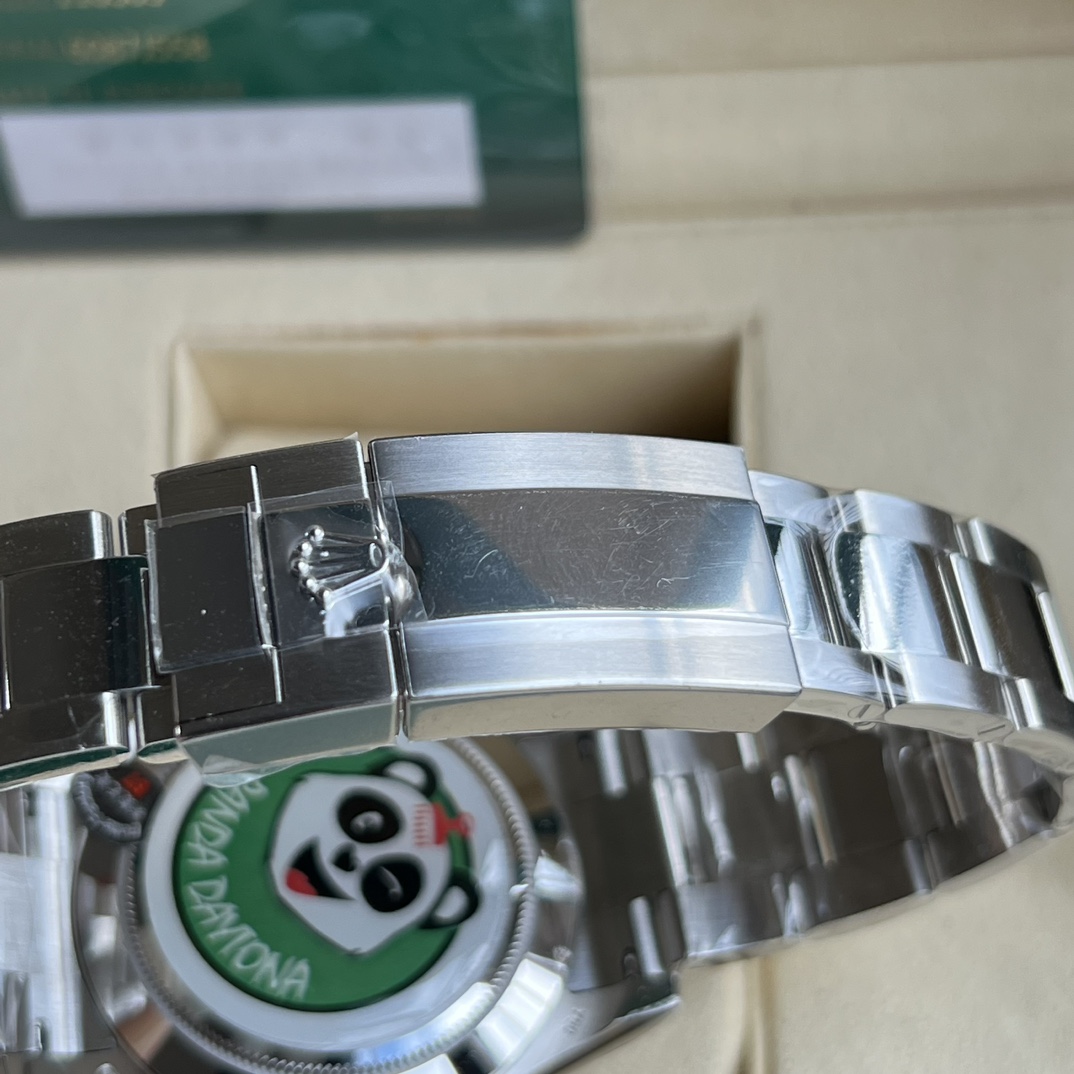 Rolex 一比一 男款 Daytona 黑面鑽刻鋼帶計時腕錶 奢華百搭款| 7 Rolex 一比一 男款 Daytona 黑面鑽刻鋼帶計時腕錶 奢華百搭款