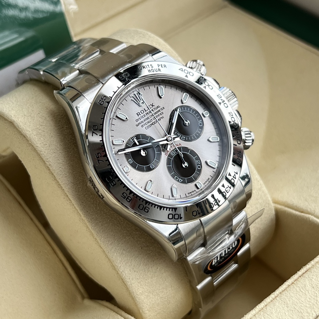 Rolex 原單 男款 Daytona 銀面鋼帶計時腕錶 經典簡約質感款| 13 Rolex 原單 男款 Daytona 銀面鋼帶計時腕錶 經典簡約質感款