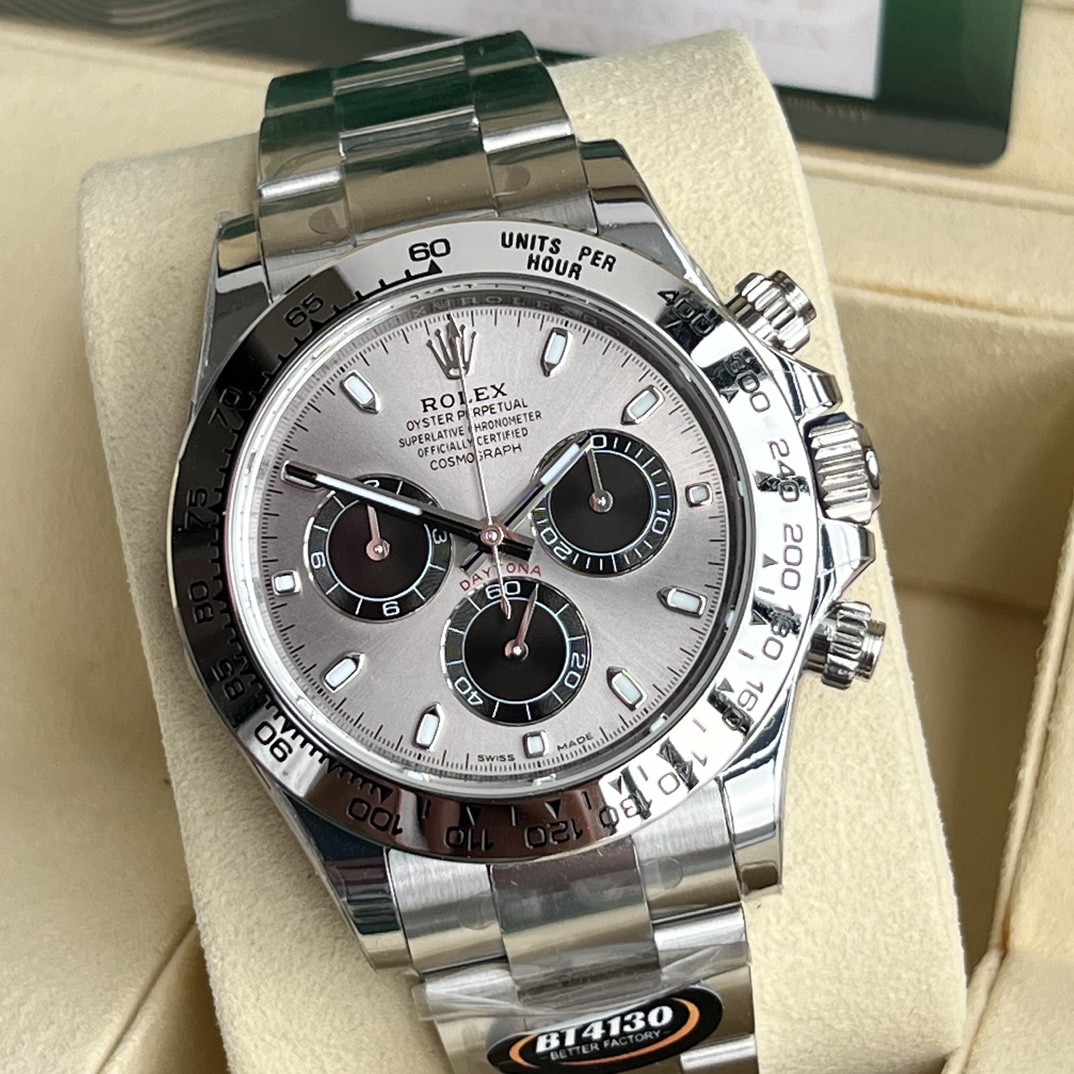 Rolex 原單 男款 Daytona 銀面鋼帶計時腕錶 經典簡約質感款| 12 Rolex 原單 男款 Daytona 銀面鋼帶計時腕錶 經典簡約質感款