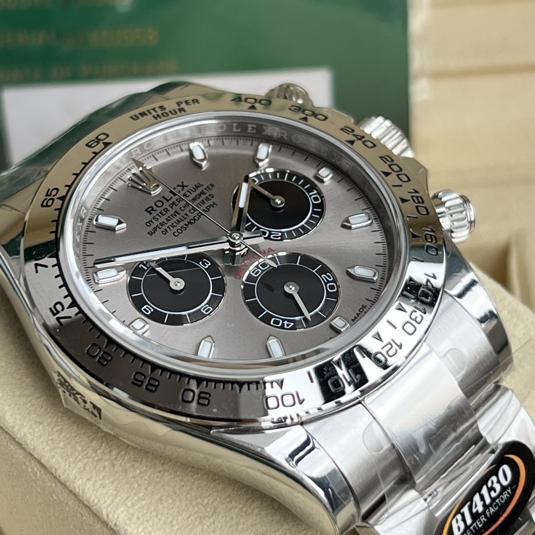 Rolex 原單 男款 Daytona 銀面鋼帶計時腕錶 經典簡約質感款| 11 Rolex 原單 男款 Daytona 銀面鋼帶計時腕錶 經典簡約質感款