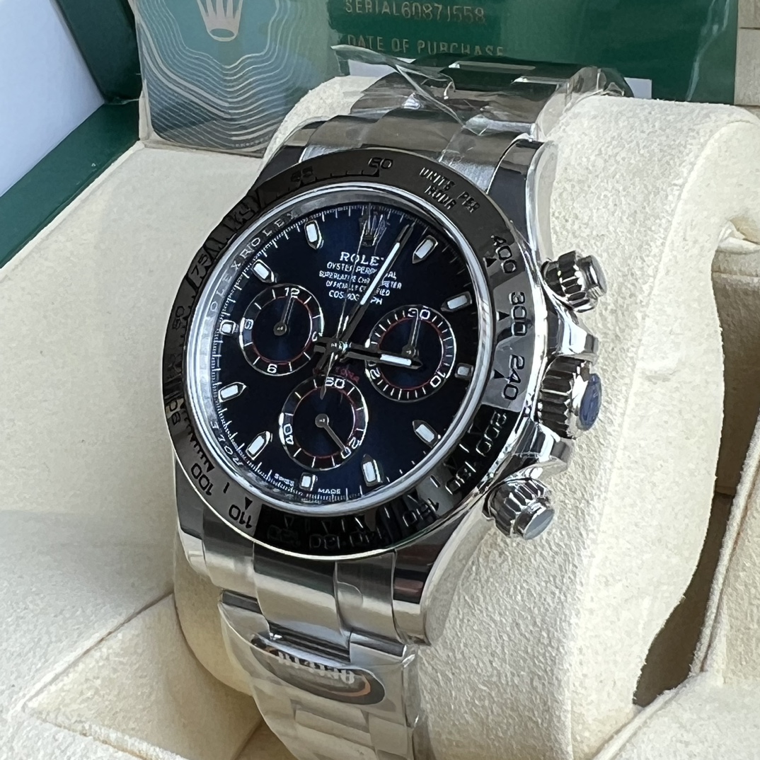 Rolex A貨 男款 Daytona 藍面鋼帶計時腕錶 潮流運動款| 14 Rolex A貨 男款 Daytona 藍面鋼帶計時腕錶 潮流運動款