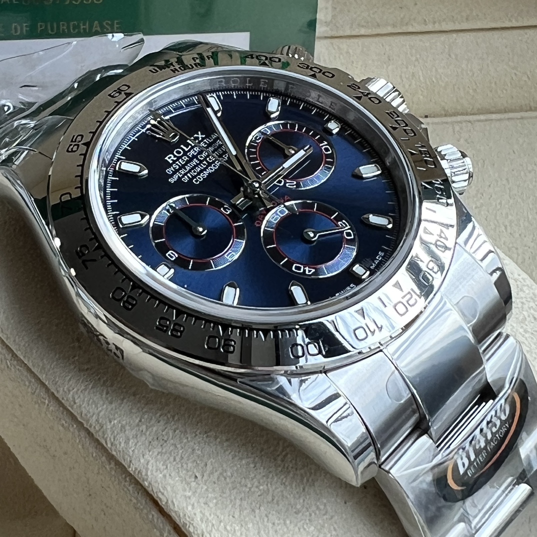 Rolex A貨 男款 Daytona 藍面鋼帶計時腕錶 潮流運動款| 11 Rolex A貨 男款 Daytona 藍面鋼帶計時腕錶 潮流運動款