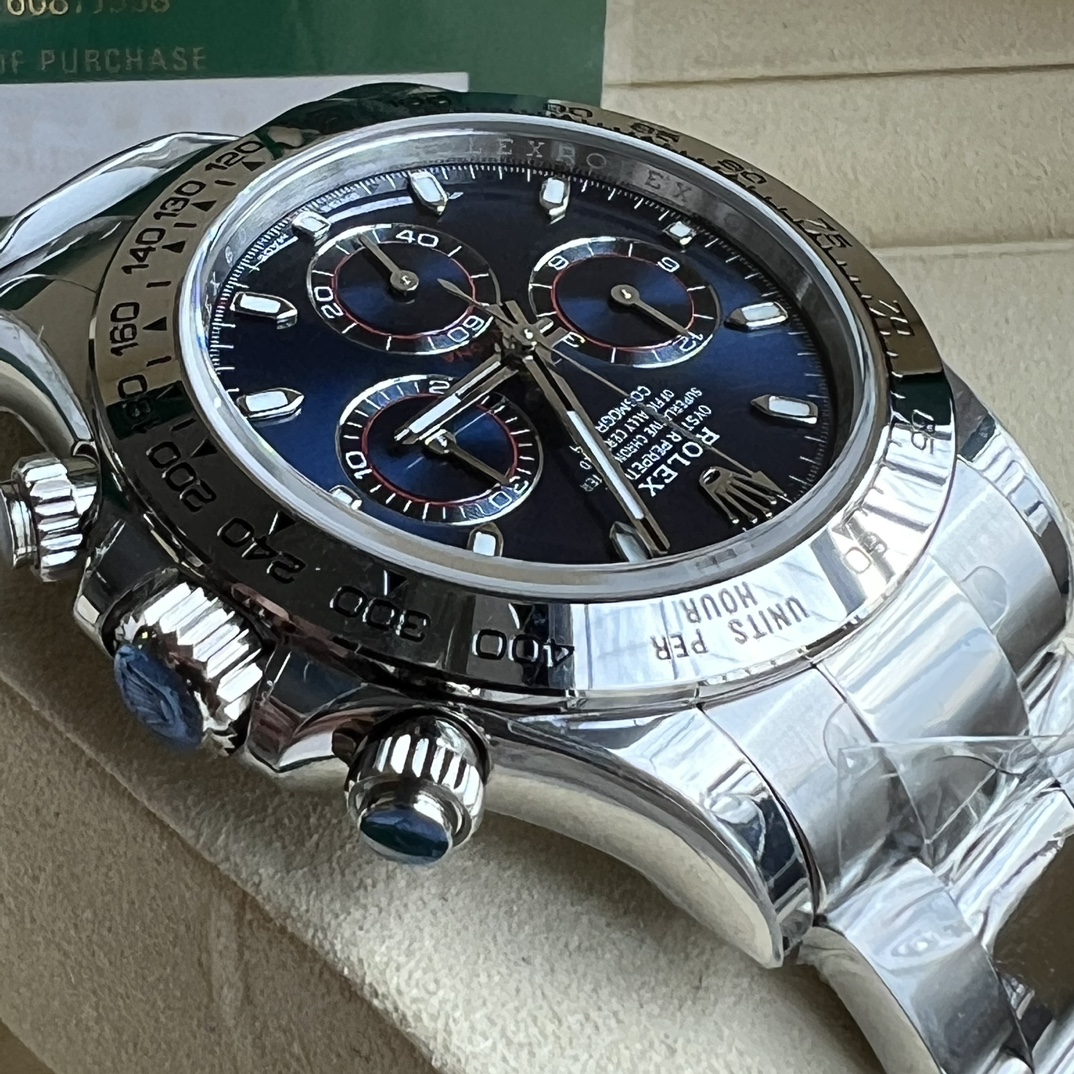 Rolex A貨 男款 Daytona 藍面鋼帶計時腕錶 潮流運動款| 10 Rolex A貨 男款 Daytona 藍面鋼帶計時腕錶 潮流運動款