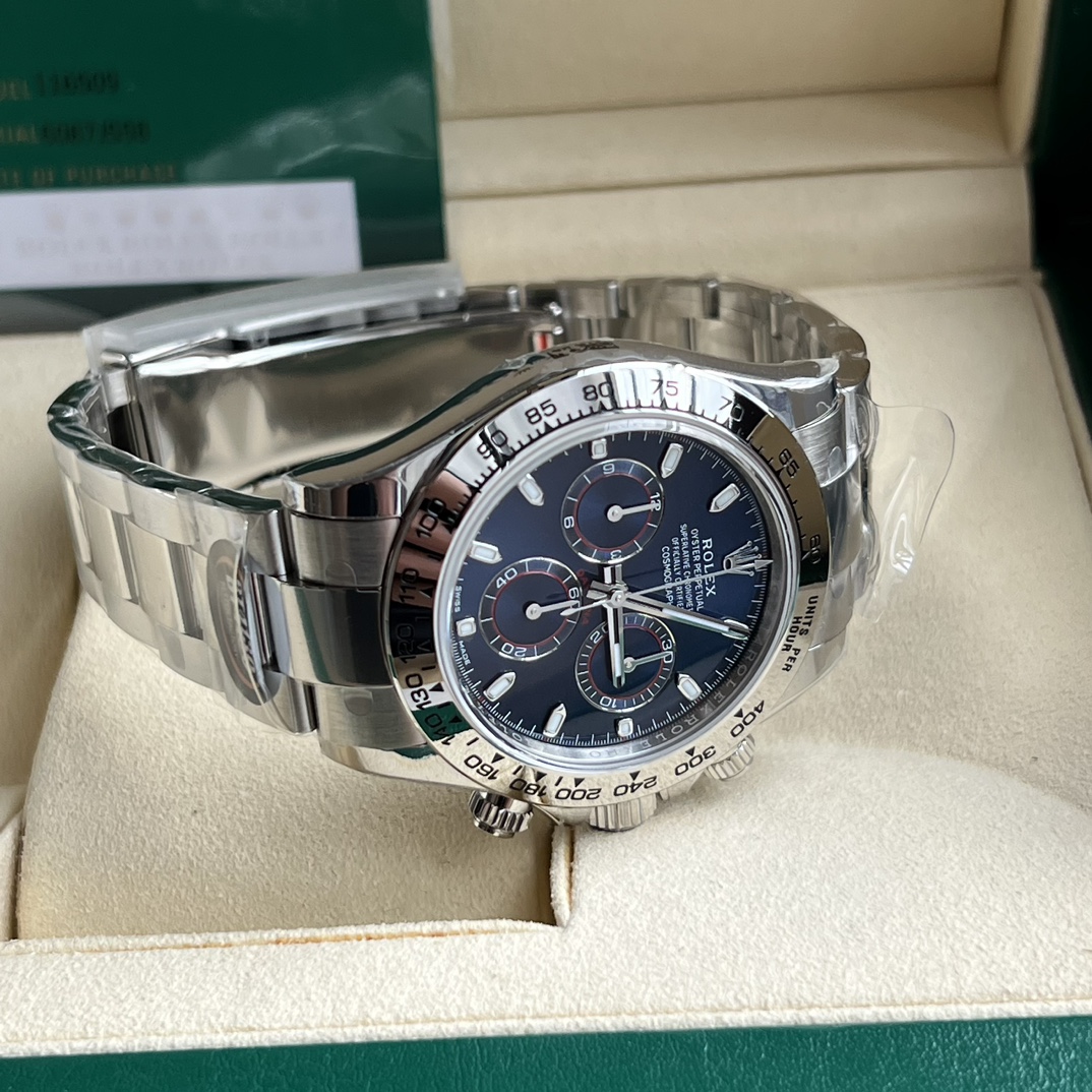 Rolex A貨 男款 Daytona 藍面鋼帶計時腕錶 潮流運動款| 9 Rolex A貨 男款 Daytona 藍面鋼帶計時腕錶 潮流運動款