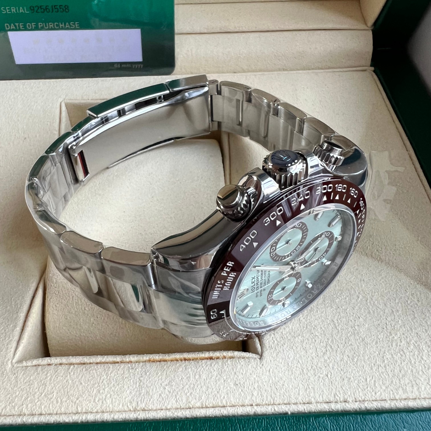 Rolex 一比一 男款 Daytona 冰藍面棕圈計時腕錶 高端潮流款| 9 Rolex 一比一 男款 Daytona 冰藍面棕圈計時腕錶 高端潮流款