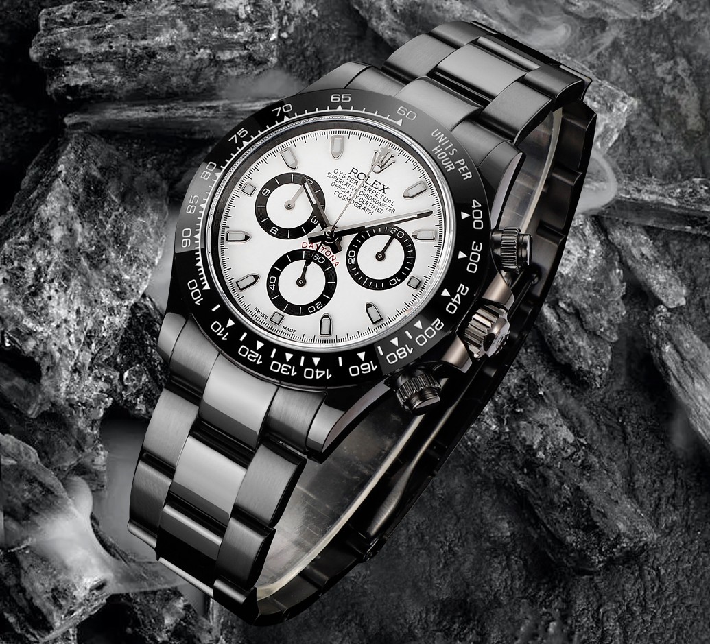Rolex 高仿 男款 Daytona 黑面白圈計時腕錶 潮流運動款| 13 Rolex 高仿 男款 Daytona 黑面白圈計時腕錶 潮流運動款