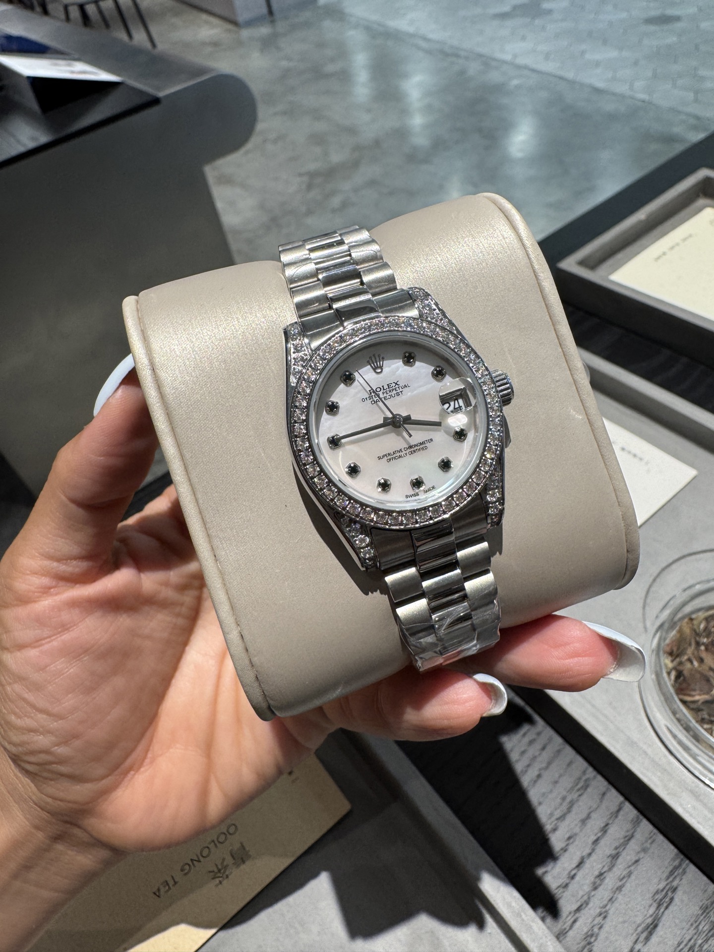 Rolex 一比一 女款 Datejust 白面鑽圈腕錶 優雅氣質風| 13 Rolex 一比一 女款 Datejust 白面鑽圈腕錶 優雅氣質風