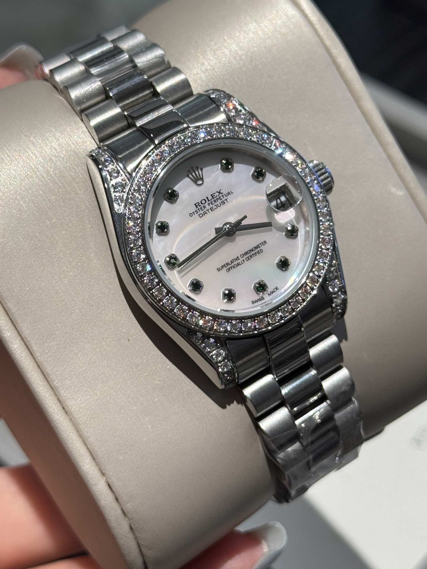 Rolex 一比一 女款 Datejust 白面鑽圈腕錶 優雅氣質風| 9 Rolex 一比一 女款 Datejust 白面鑽圈腕錶 優雅氣質風