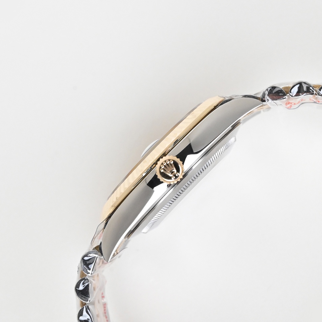Rolex 高仿 男款 Datejust 黑面金鋼腕錶 經典商務款| 12 Rolex 高仿 男款 Datejust 黑面金鋼腕錶 經典商務款