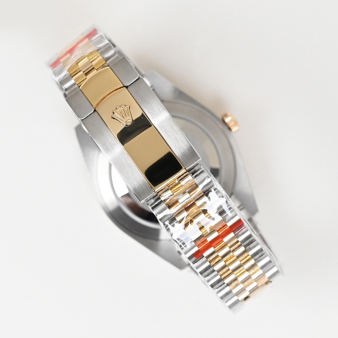 Rolex 高仿 男款 Datejust 黑面金鋼腕錶 經典商務款| 7 Rolex 高仿 男款 Datejust 黑面金鋼腕錶 經典商務款
