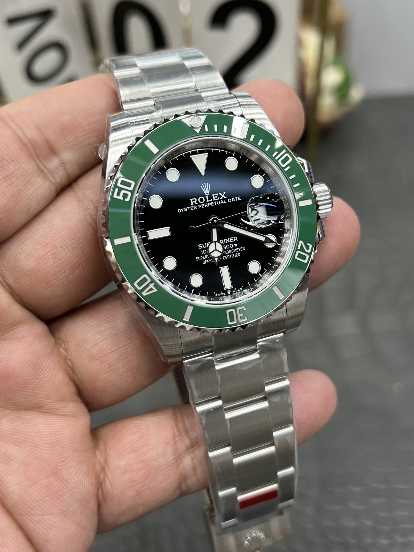 高仿Rolex水鬼綠圈黑面潛水腕錶 高仿機械男錶經典運動款
