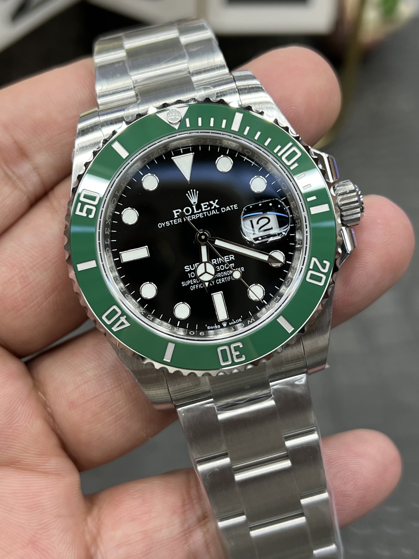 高仿Rolex水鬼綠圈黑面潛水腕錶 高仿機械男錶經典運動款