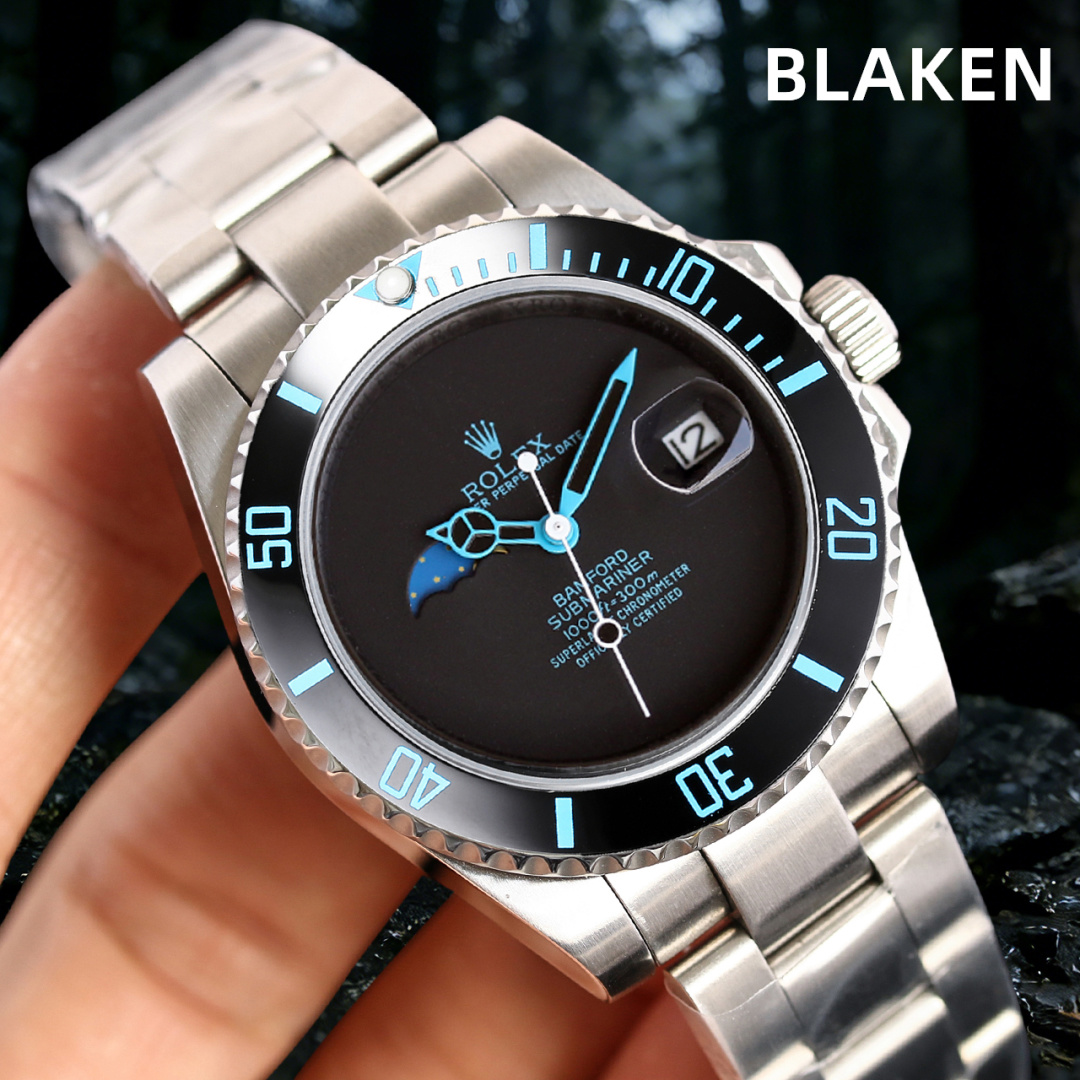 高仿Rolex Blaken黑黃改裝水鬼腕錶 高仿機械男錶個性限量款| 11 高仿Rolex Blaken黑黃改裝水鬼腕錶 高仿機械男錶個性限量款