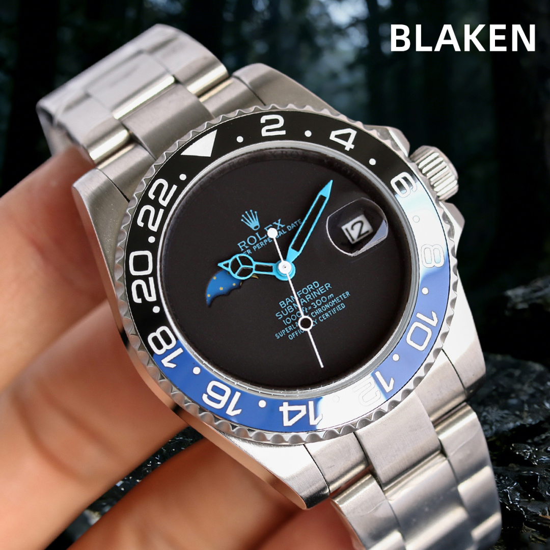 高仿Rolex Blaken黑黃改裝水鬼腕錶 高仿機械男錶個性限量款| 10 高仿Rolex Blaken黑黃改裝水鬼腕錶 高仿機械男錶個性限量款