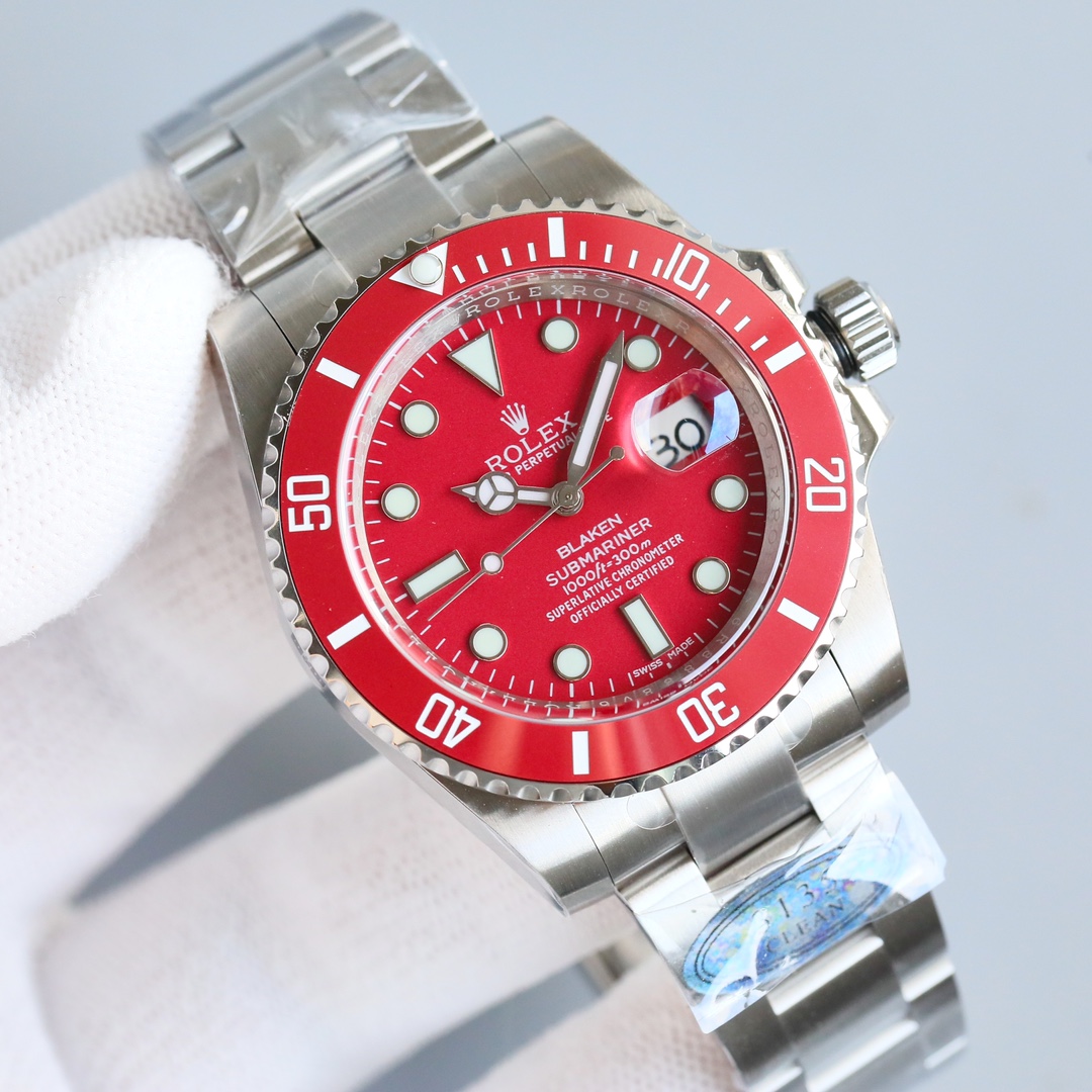 一比一Rolex紅色客製水鬼腕錶 高仿機械男錶潮流款| 14 一比一Rolex紅色客製水鬼腕錶 高仿機械男錶潮流款