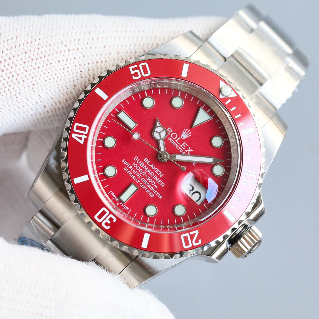 一比一Rolex紅色客製水鬼腕錶 高仿機械男錶潮流款| 13 一比一Rolex紅色客製水鬼腕錶 高仿機械男錶潮流款