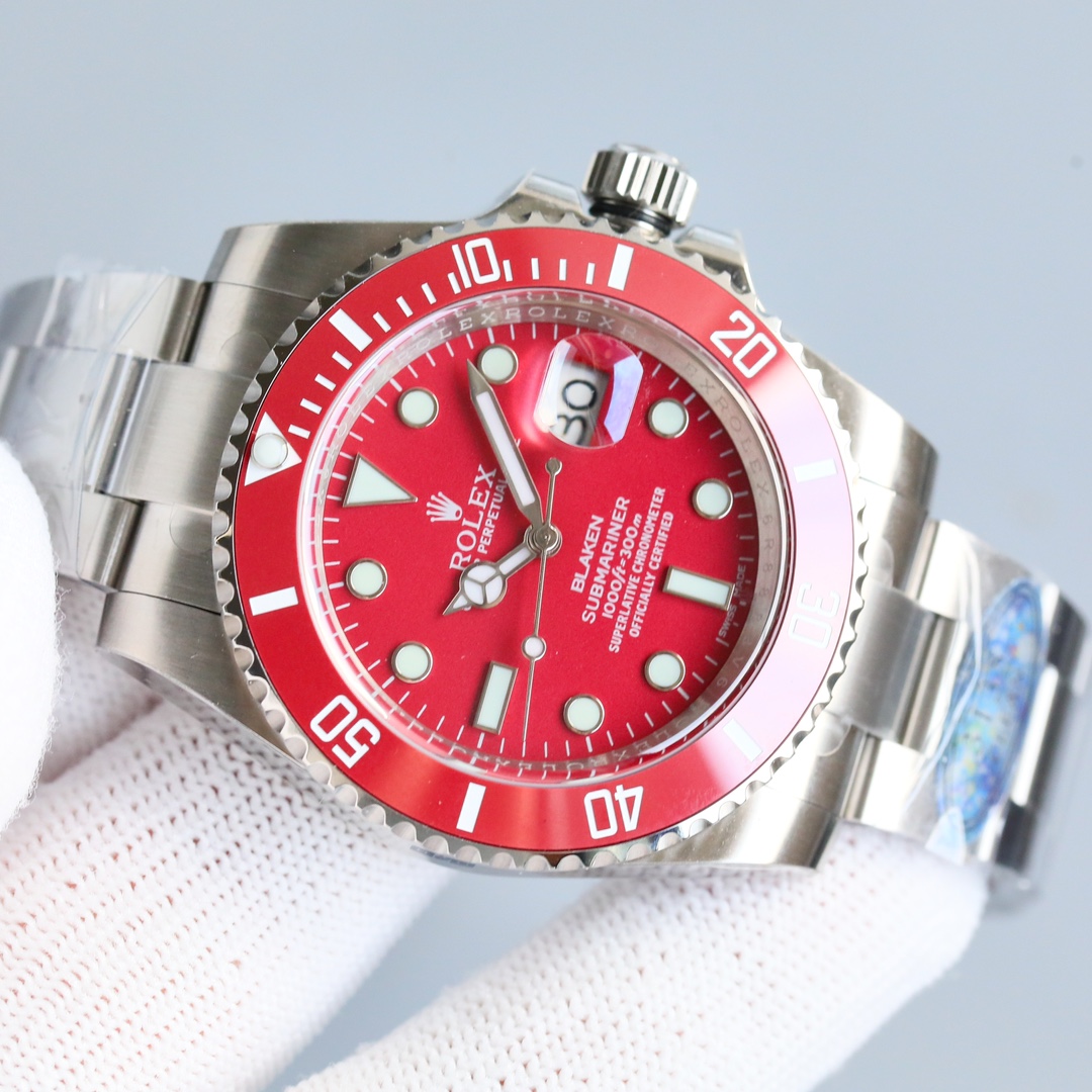 一比一Rolex紅色客製水鬼腕錶 高仿機械男錶潮流款| 12 一比一Rolex紅色客製水鬼腕錶 高仿機械男錶潮流款
