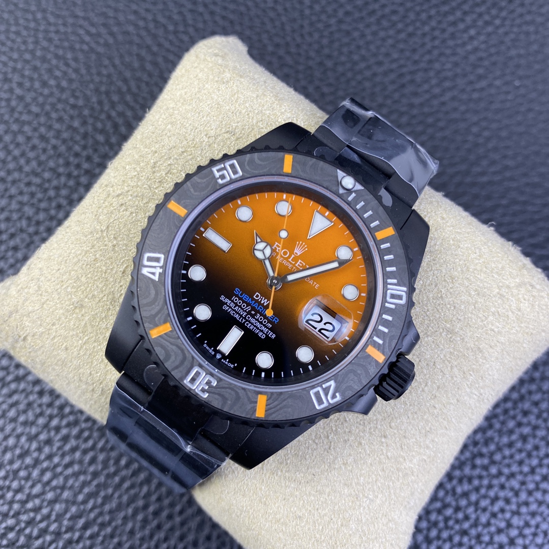 ROLEX原單DiW橘面黑殼水鬼腕錶 碳纖維潛水運動款手錶| 13 ROLEX原單DiW橘面黑殼水鬼腕錶 碳纖維潛水運動款手錶