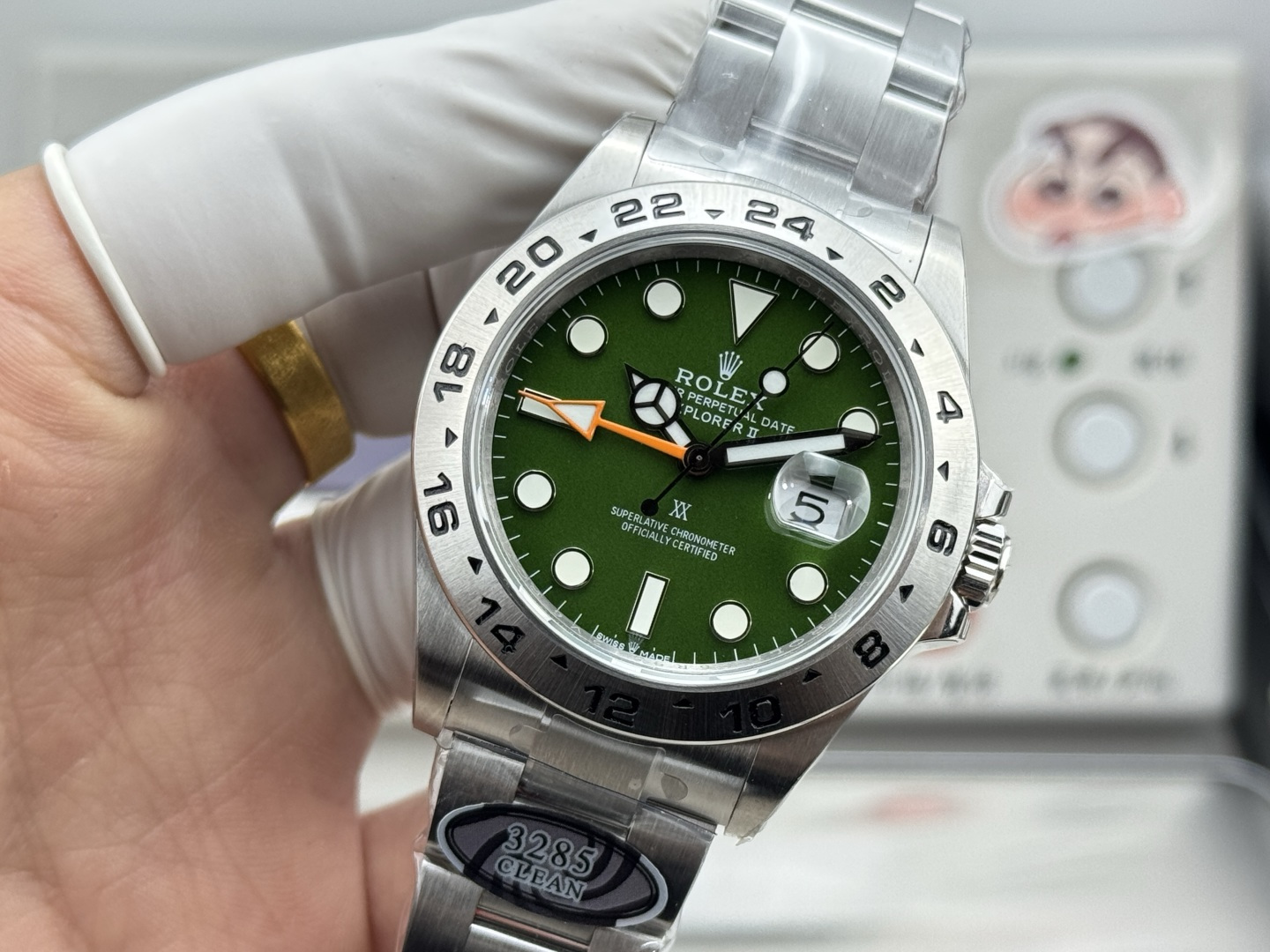 ROLEX 高仿 男款 Explorer II 綠面GMT探險者腕錶 戶外運動風| 13 ROLEX 高仿 男款 Explorer II 綠面GMT探險者腕錶 戶外運動風
