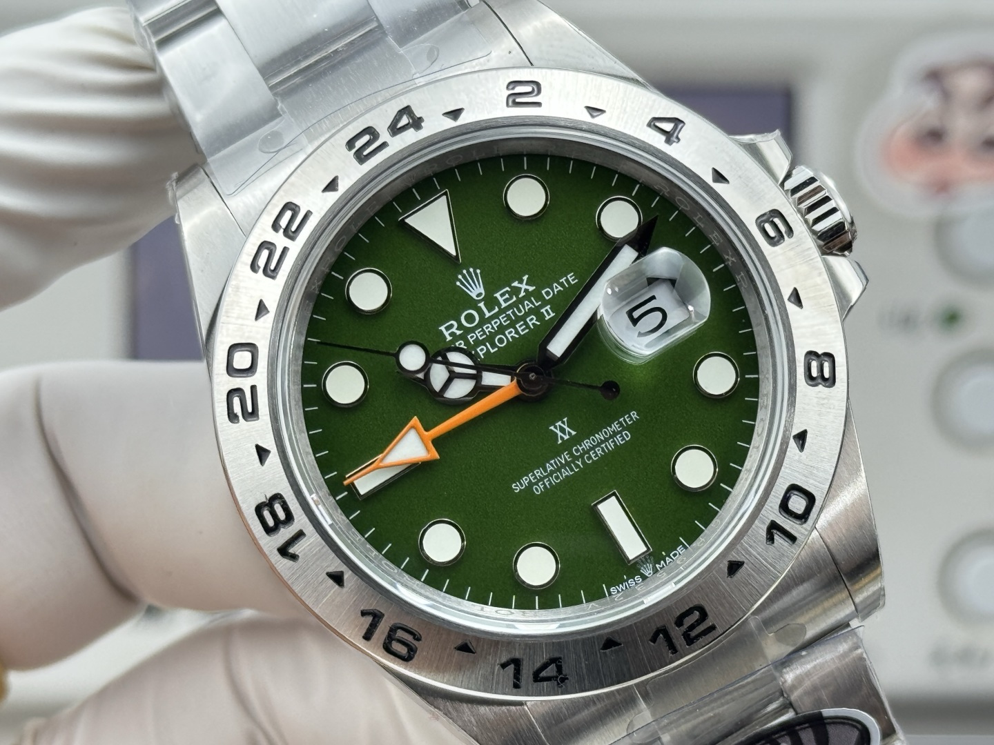 ROLEX 高仿 男款 Explorer II 綠面GMT探險者腕錶 戶外運動風| 12 ROLEX 高仿 男款 Explorer II 綠面GMT探險者腕錶 戶外運動風