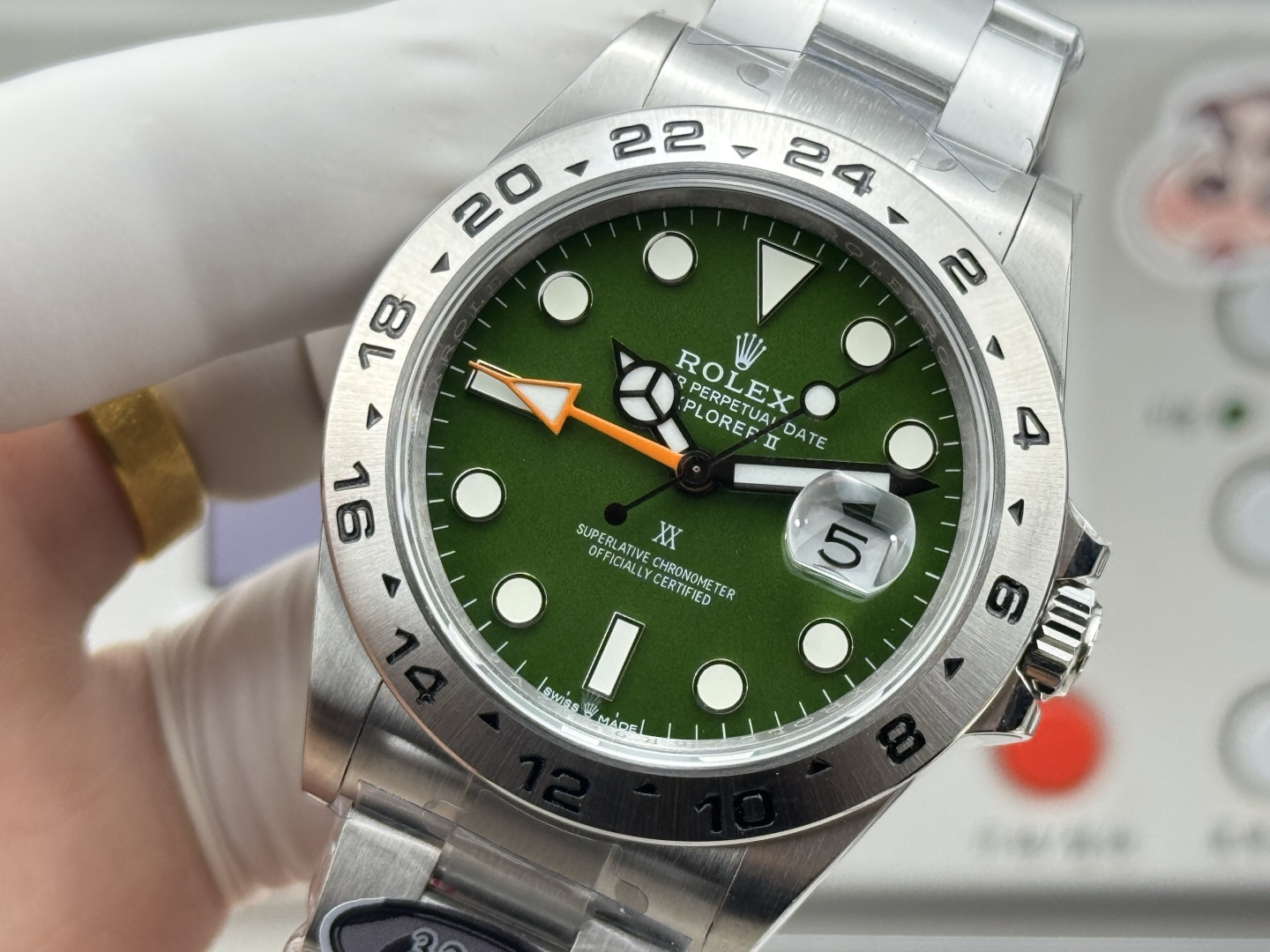 ROLEX 高仿 男款 Explorer II 綠面GMT探險者腕錶 戶外運動風| 11 ROLEX 高仿 男款 Explorer II 綠面GMT探險者腕錶 戶外運動風