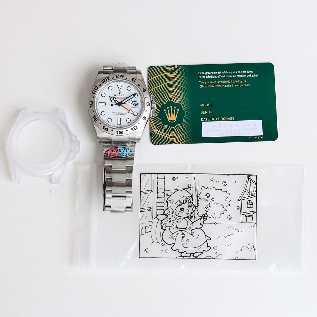 ROLEX 原單 男款 Explorer II 白面橙針GMT探險者腕錶 戶外運動款| 14 ROLEX 原單 男款 Explorer II 白面橙針GMT探險者腕錶 戶外運動款