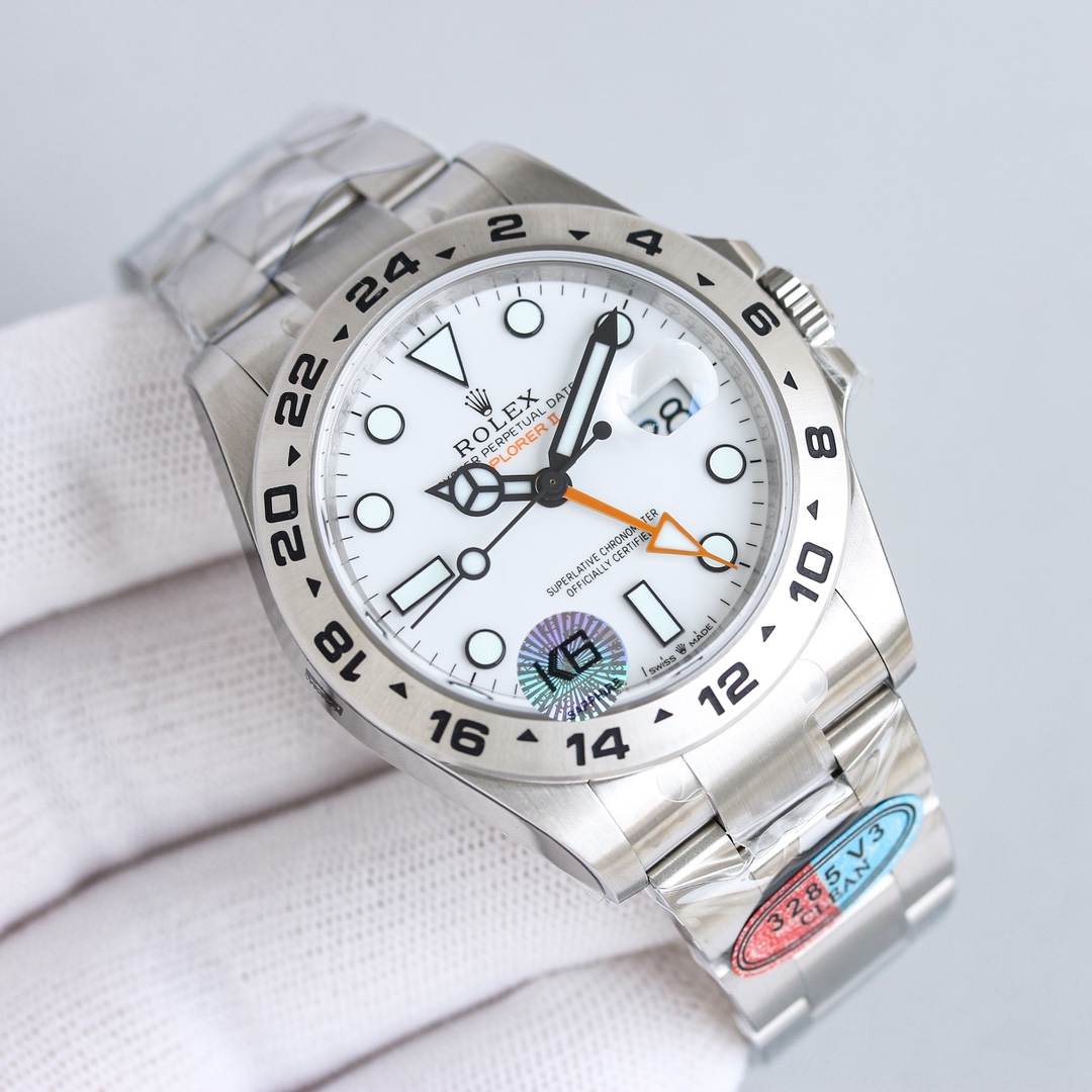 ROLEX 原單 男款 Explorer II 白面橙針GMT探險者腕錶 戶外運動款| 13 ROLEX 原單 男款 Explorer II 白面橙針GMT探險者腕錶 戶外運動款
