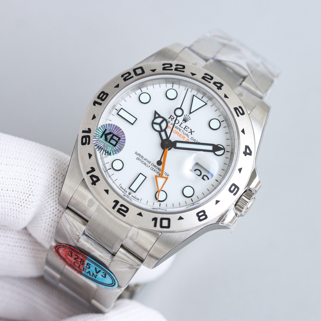 ROLEX 原單 男款 Explorer II 白面橙針GMT探險者腕錶 戶外運動款| 12 ROLEX 原單 男款 Explorer II 白面橙針GMT探險者腕錶 戶外運動款