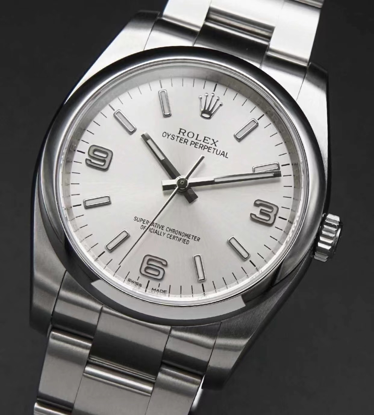 ROLEX A貨 男款 Oyster Perpetual 白面機械腕錶 簡約百搭款| 13 ROLEX A貨 男款 Oyster Perpetual 白面機械腕錶 簡約百搭款