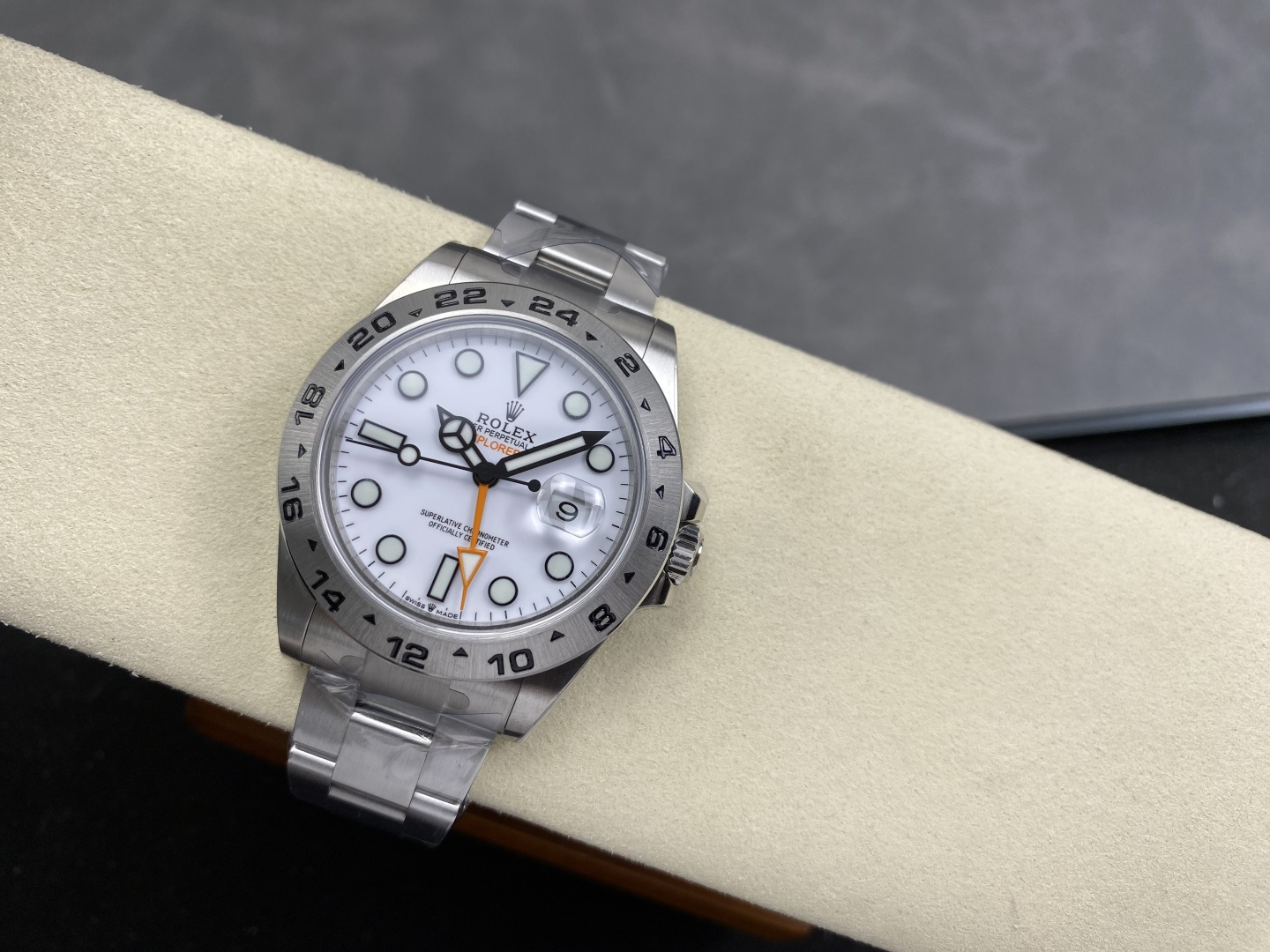 ROLEX 一比一 男款 Explorer II 白面GMT探險者腕錶 經典款