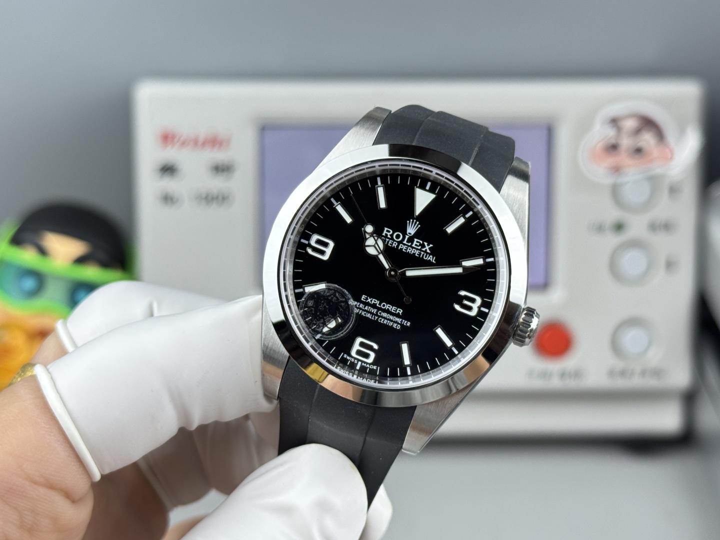 ROLEX 原單 男款 Explorer 黑面橡膠帶機械腕錶 運動休閒款| 13 ROLEX 原單 男款 Explorer 黑面橡膠帶機械腕錶 運動休閒款