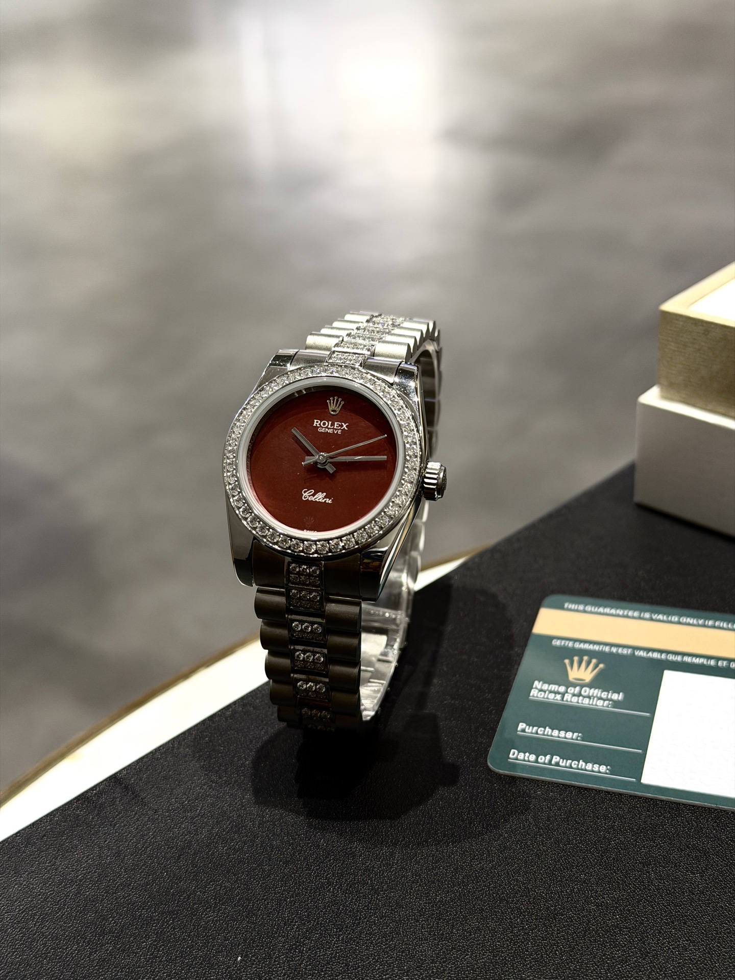 Rolex 高仿 女款 Datejust 酒红色面腕錶 甜美時尚款| 12 Rolex 高仿 女款 Datejust 酒红色面腕錶 甜美時尚款