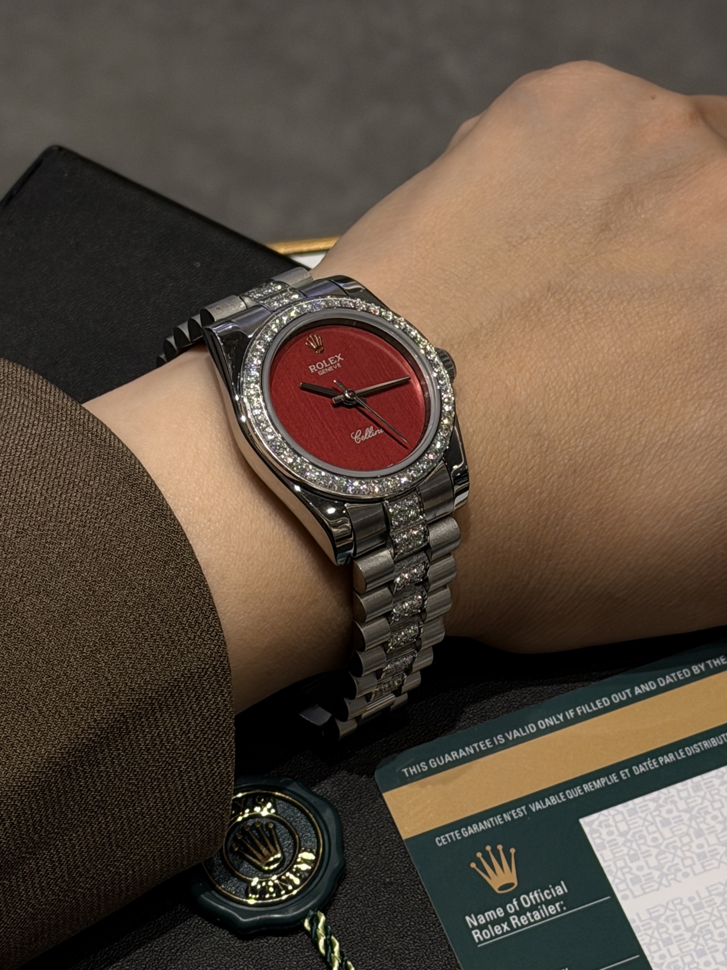 Rolex 高仿 女款 Datejust 酒红色面腕錶 甜美時尚款| 10 Rolex 高仿 女款 Datejust 酒红色面腕錶 甜美時尚款